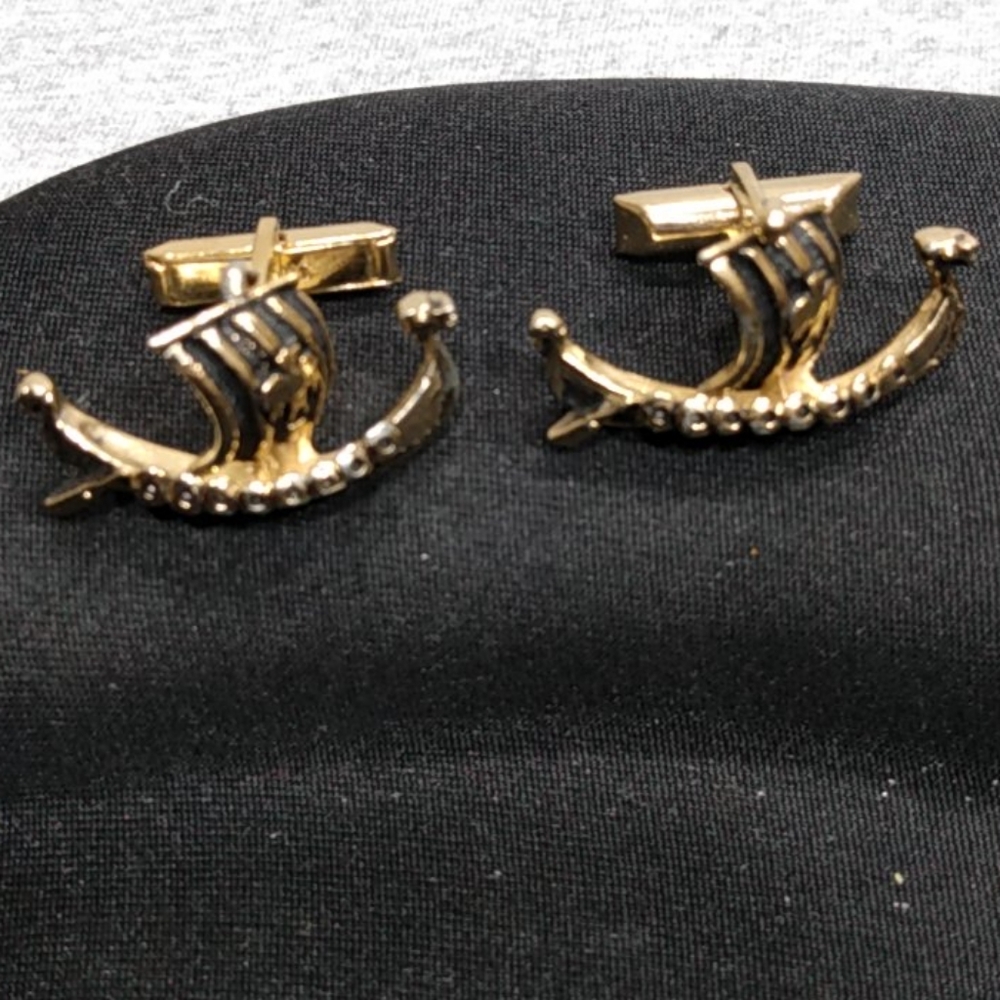 1950s Swank Ship Cuff Links